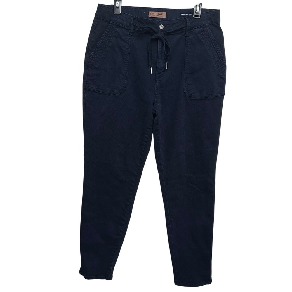 Judy Blue Jeans Womens 15/32‎ Navy Blue Pants Stretch Garment Dyed JB88813C